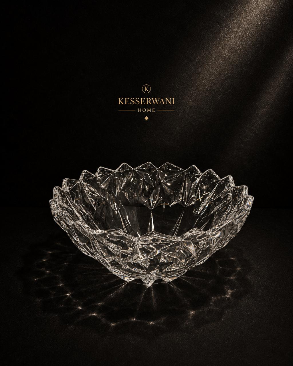 Diamond Cut Crystal Bowl