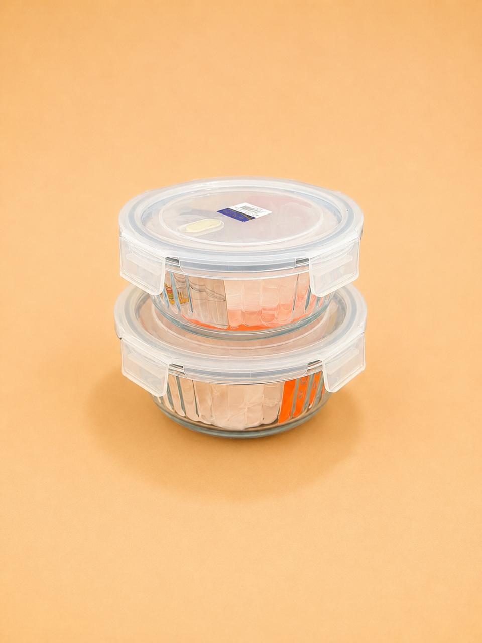 Round Glass Food Storage Container