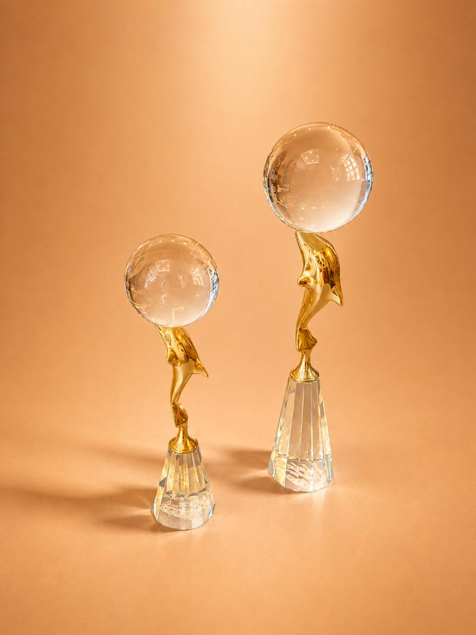 Aurora Crystal Globe Set