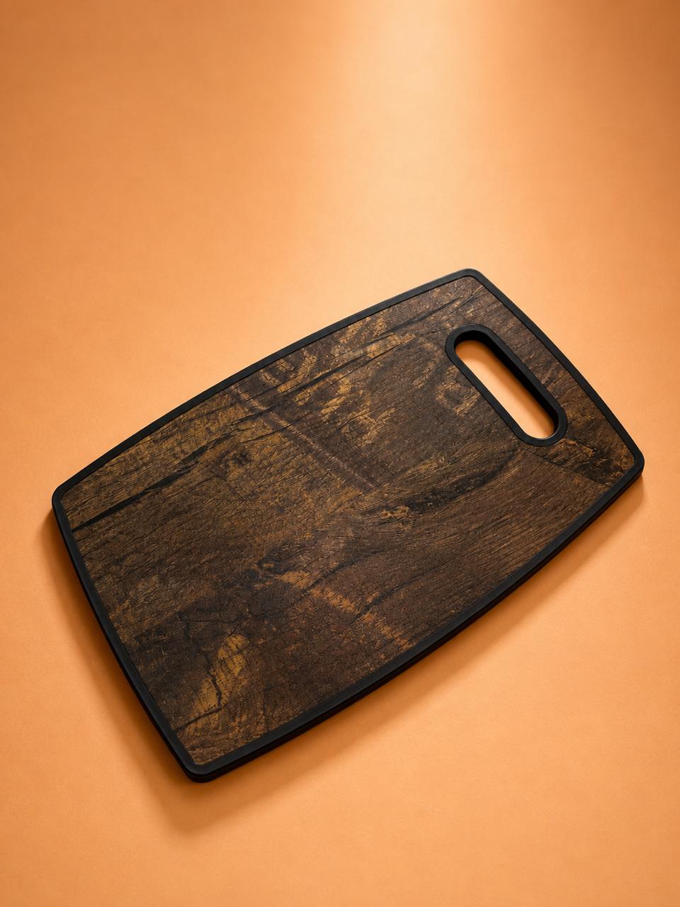37cm x 22cm Rustic Wood-Grain Cutting Board