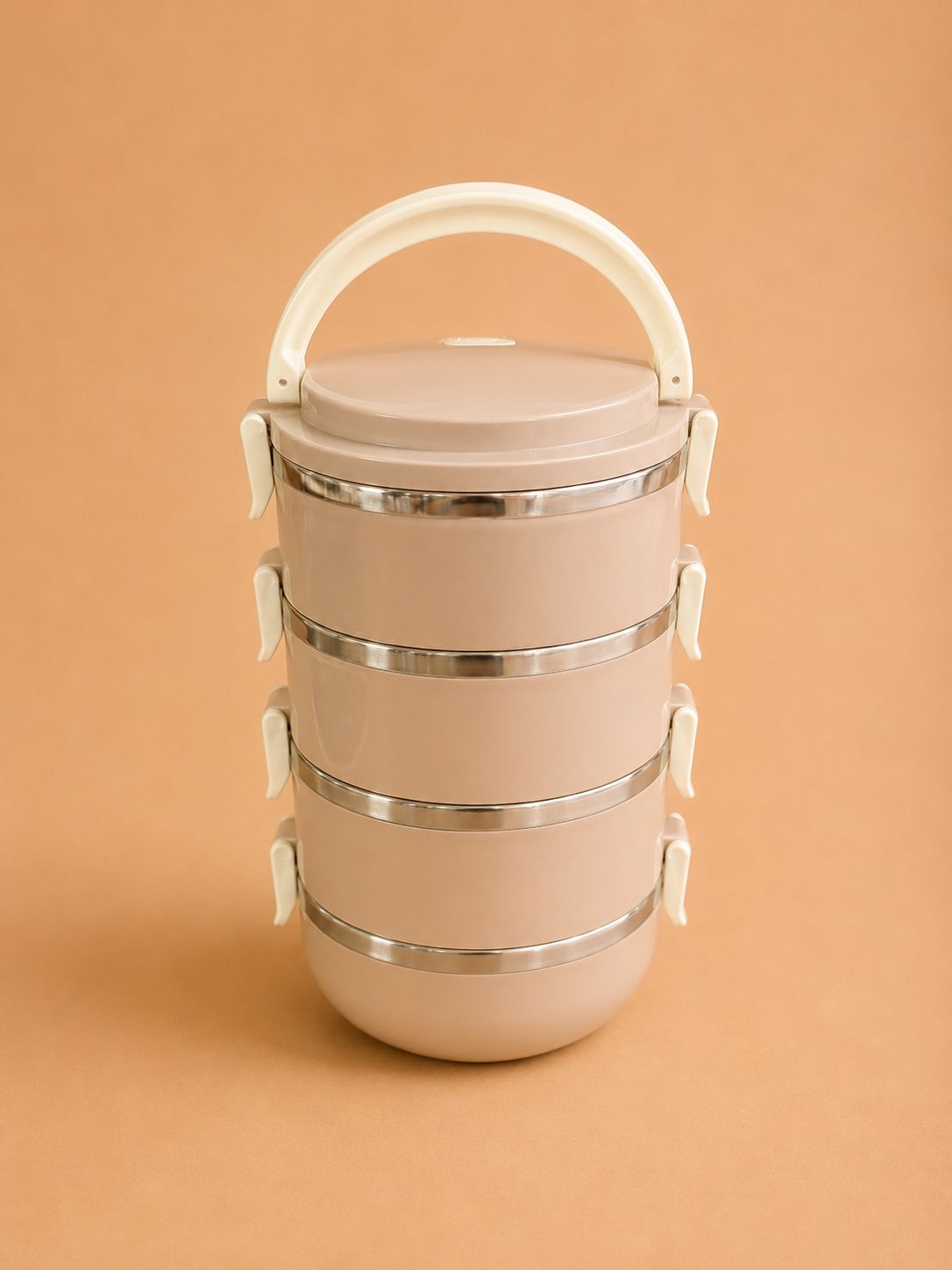 4-Tier Stainless Steel Lunch Carrier