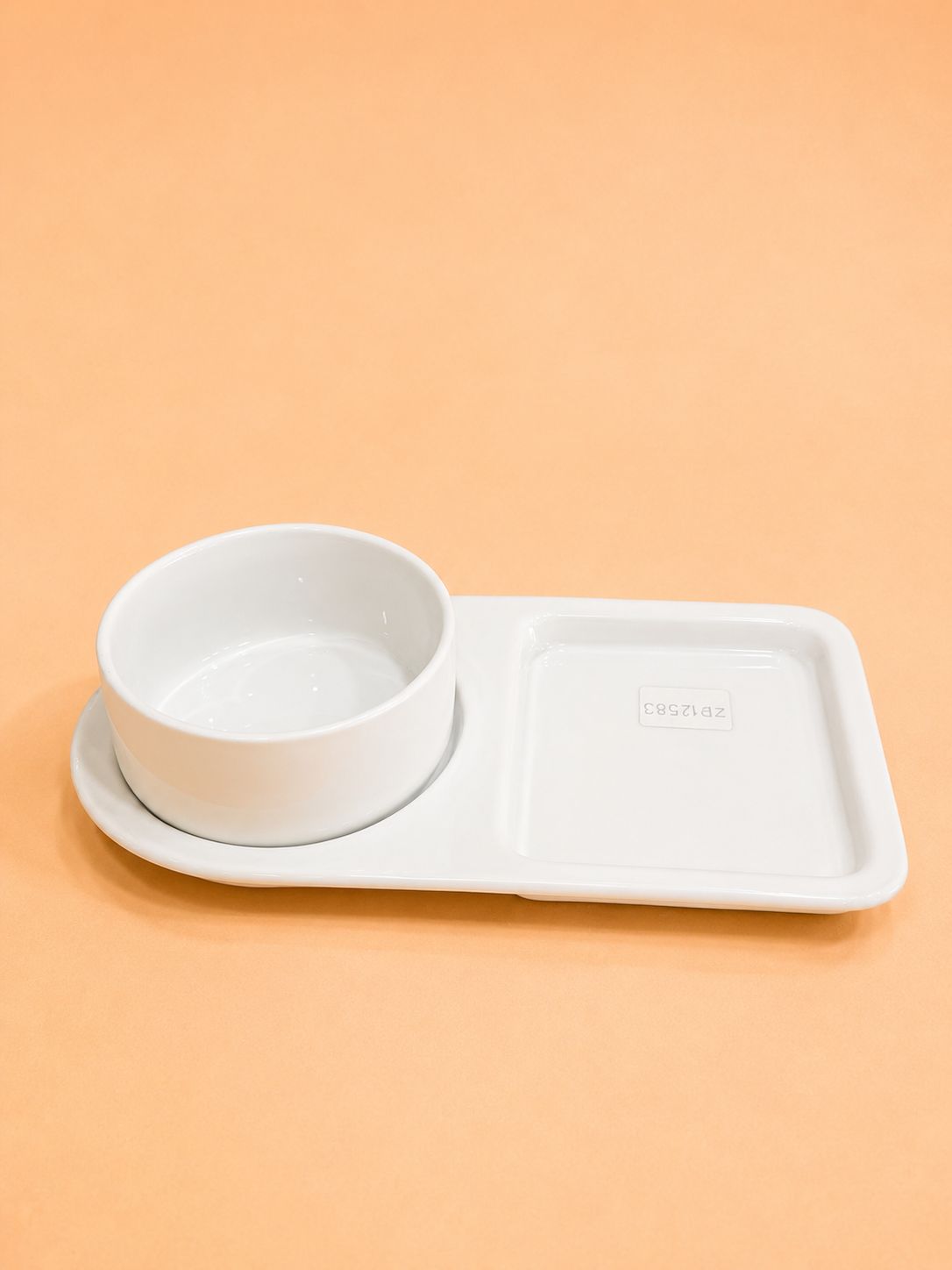 Porcelain Bowl with Serving Plate