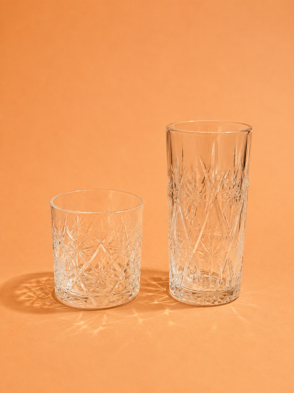 Diamond Glass Tumbler 6pcs 320ml & 335ml