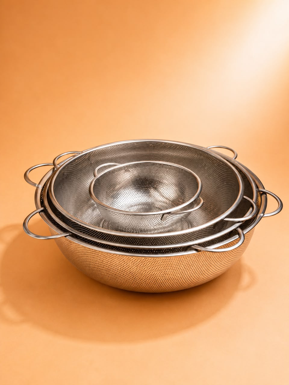Stainless Steel Colander with Handles 16.5-40.5cm