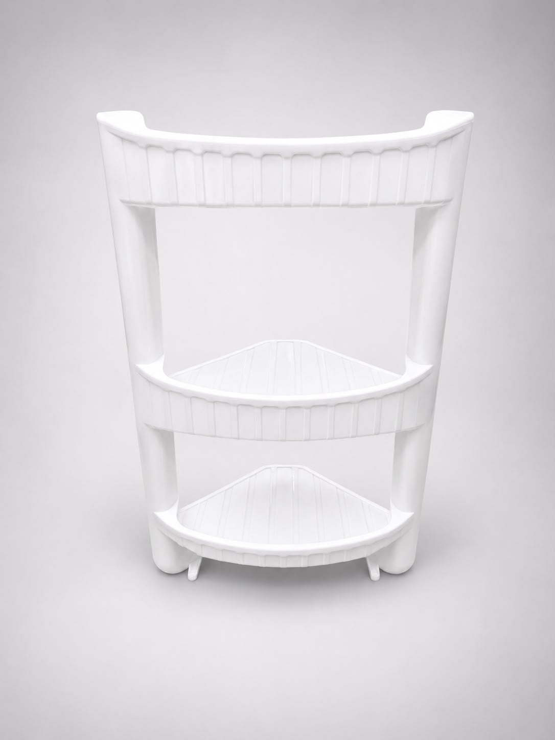 3-Tier Corner Bathroom Shelf – 50 × 28 cm