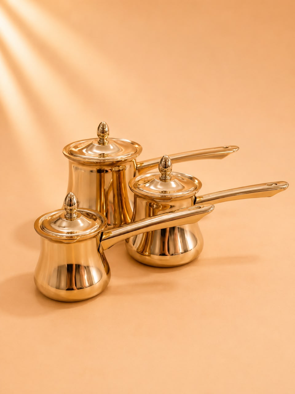 Gold Stainless Steel Coffee Pot Set