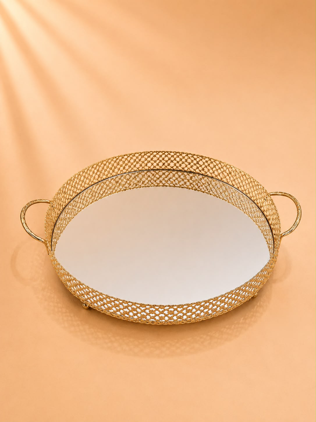 Gold Mirrored Serving Tray