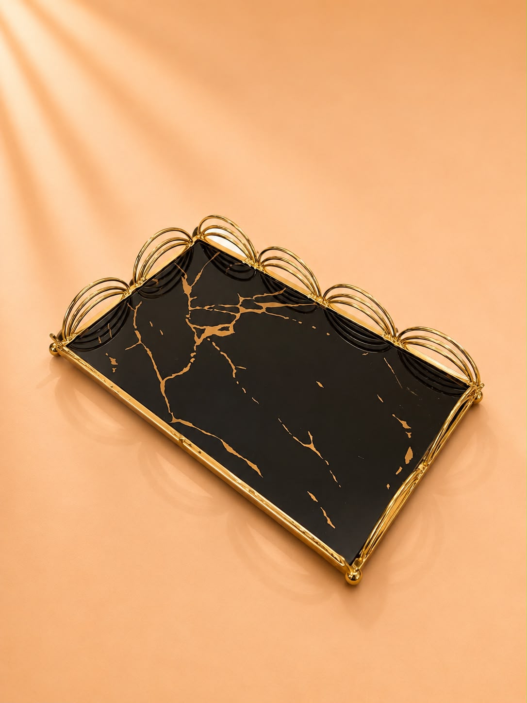 Black Marble Serving Tray