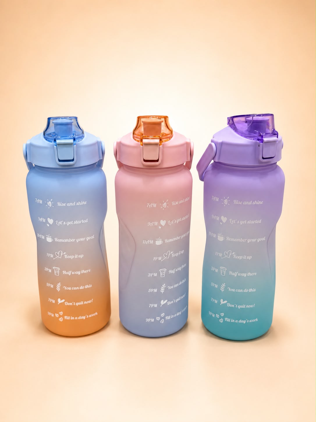 2L Motivational Water Bottle