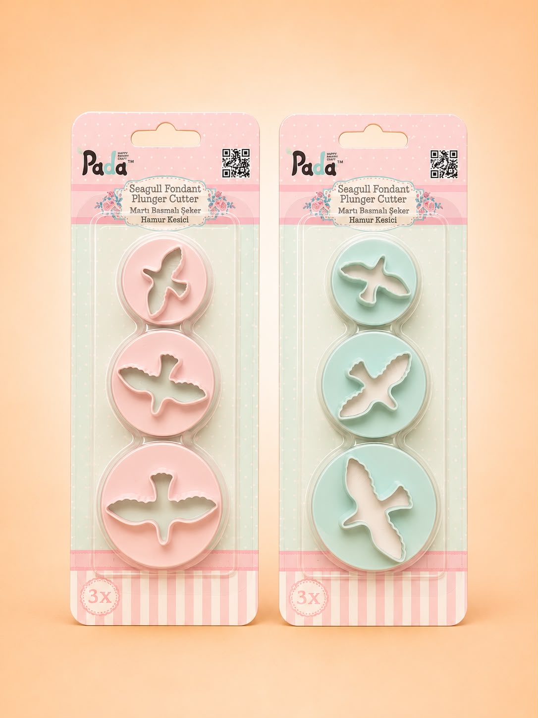 Bird Fondant Plunger Cutter Set (3 Pcs)