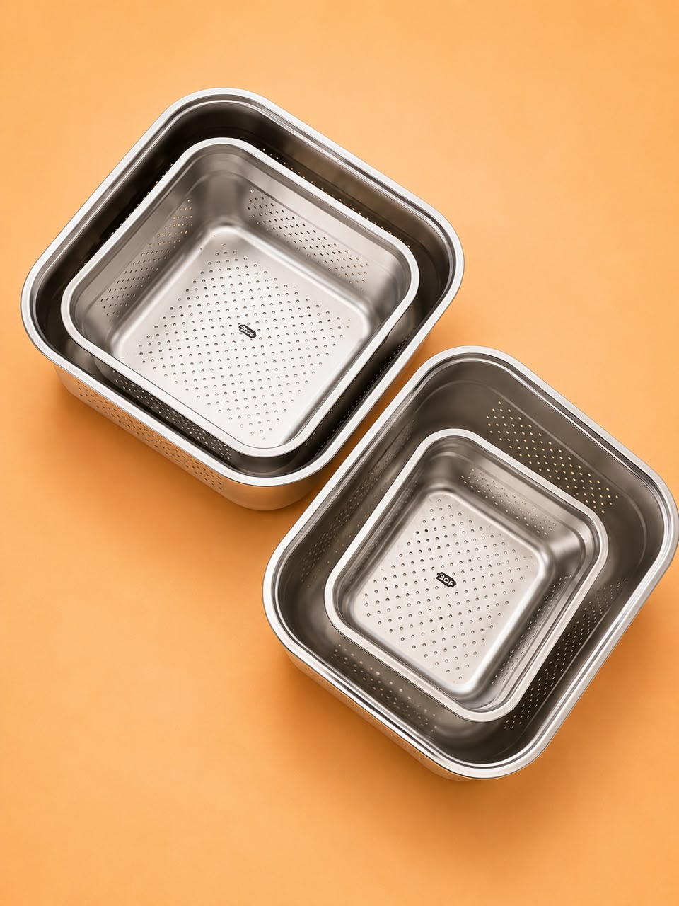 Stainless Steel Colander Basin Set