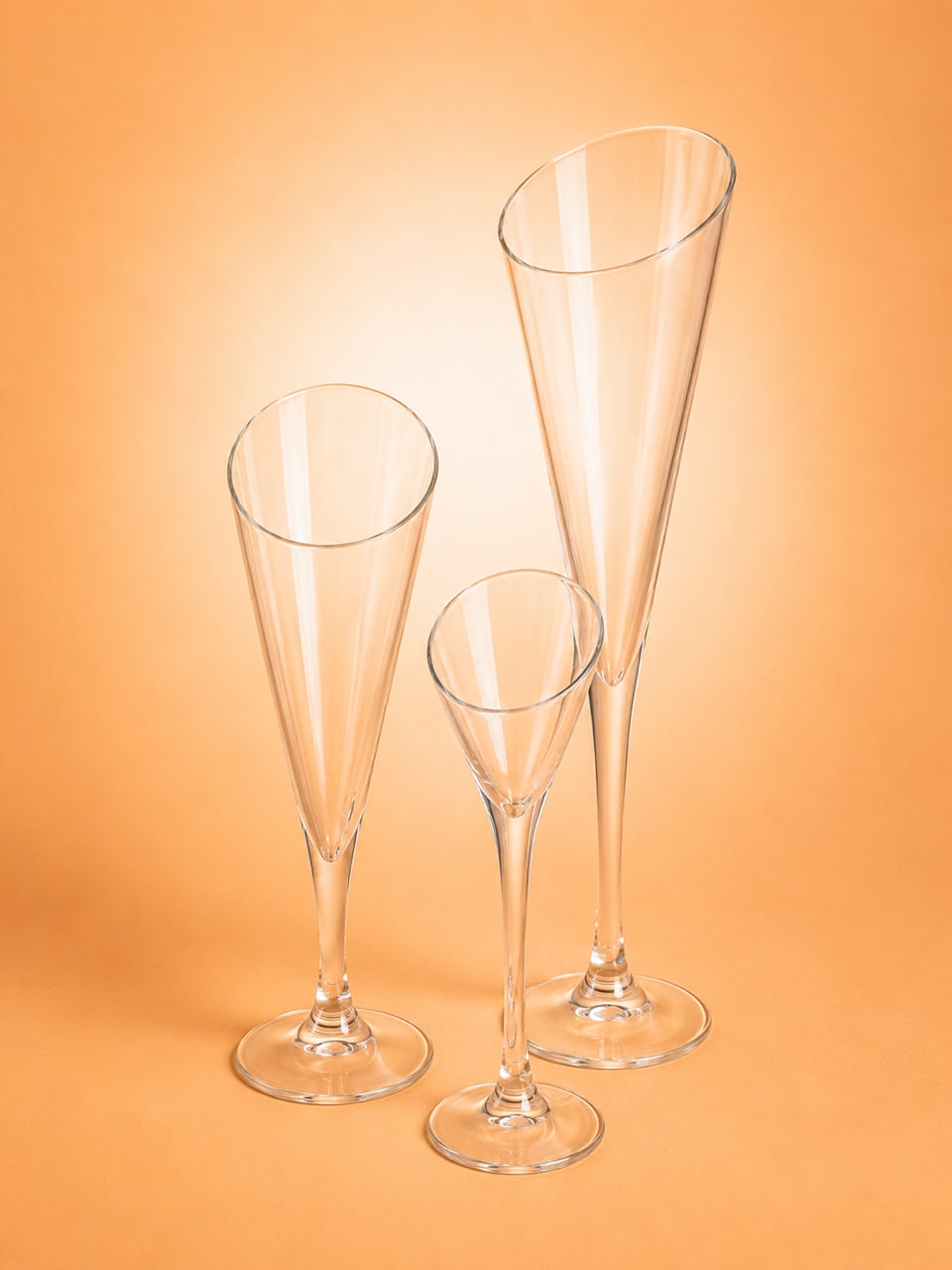 Glass Trumpet Display Vase