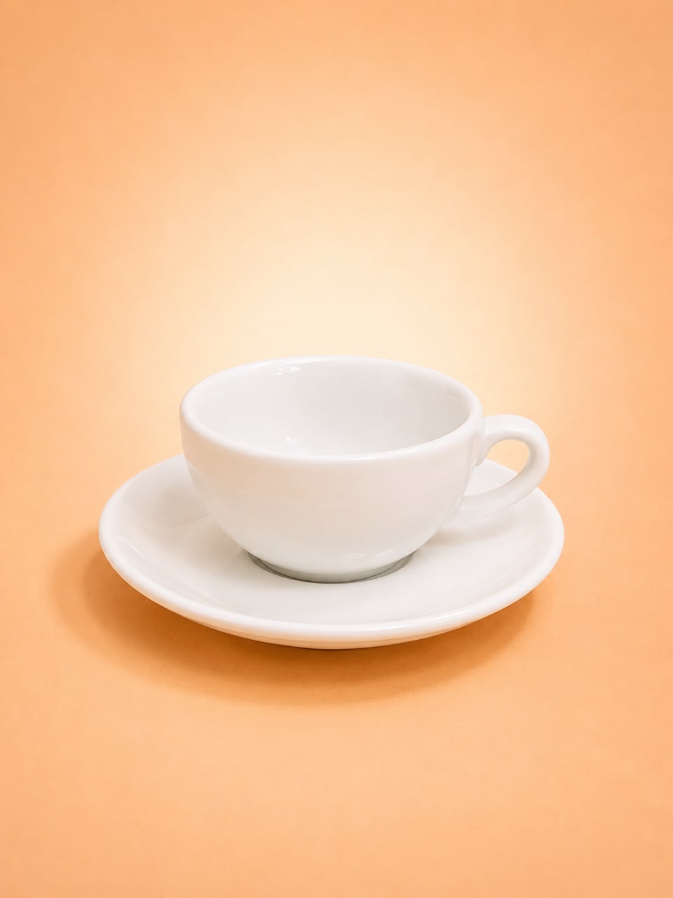 White Coffee Cup & Saucer – 6×6
