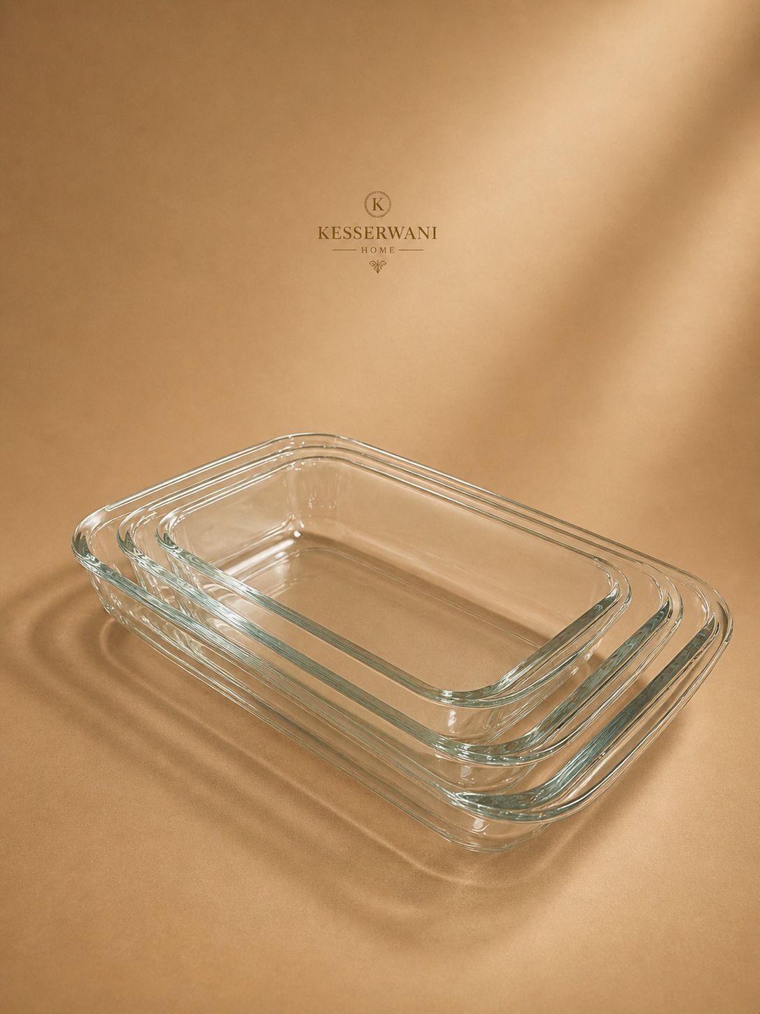 Borosilicate Glass Baking Dish Set – 3 Pieces