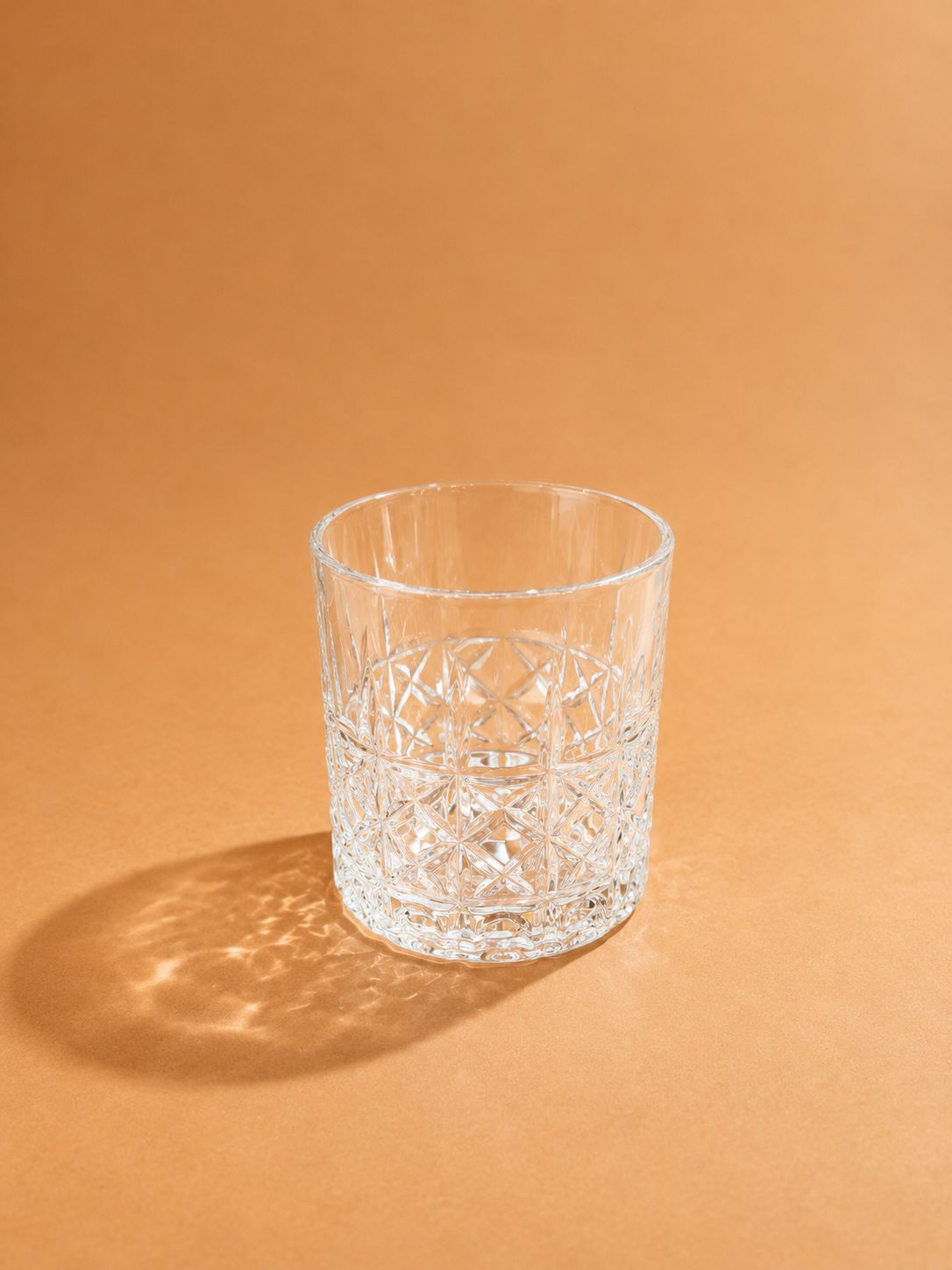 Royal Mosaic Crystal Tumbler Set – 320ml (Set of 6)