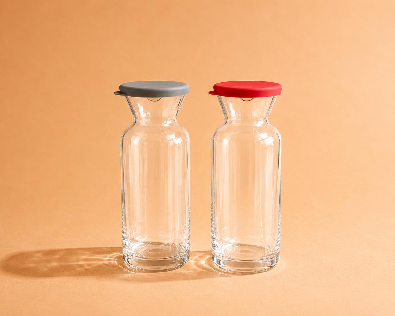 Glass Bottle with Silicone Cover