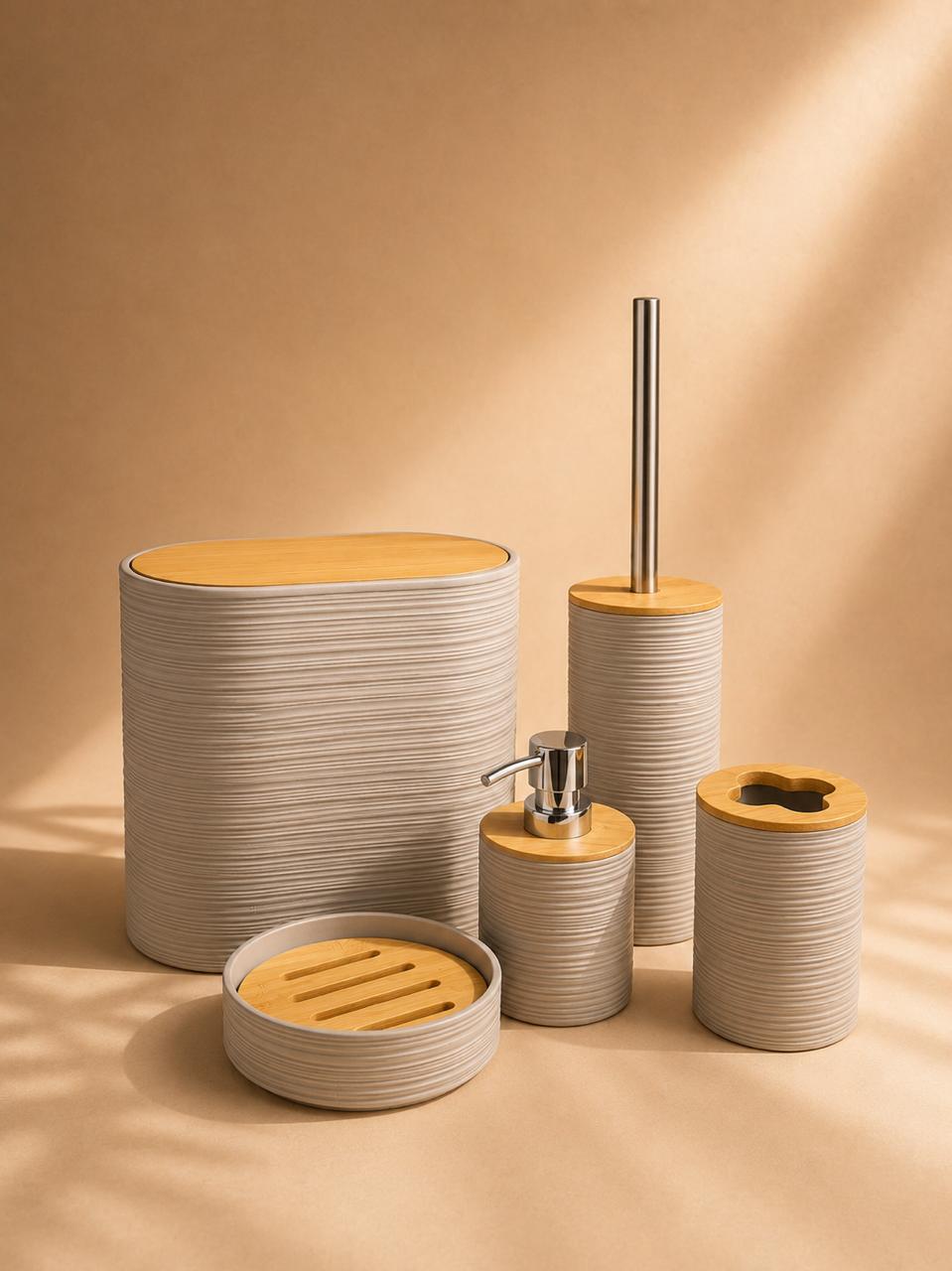 Soft Stone 5Pcs Bathroom Set