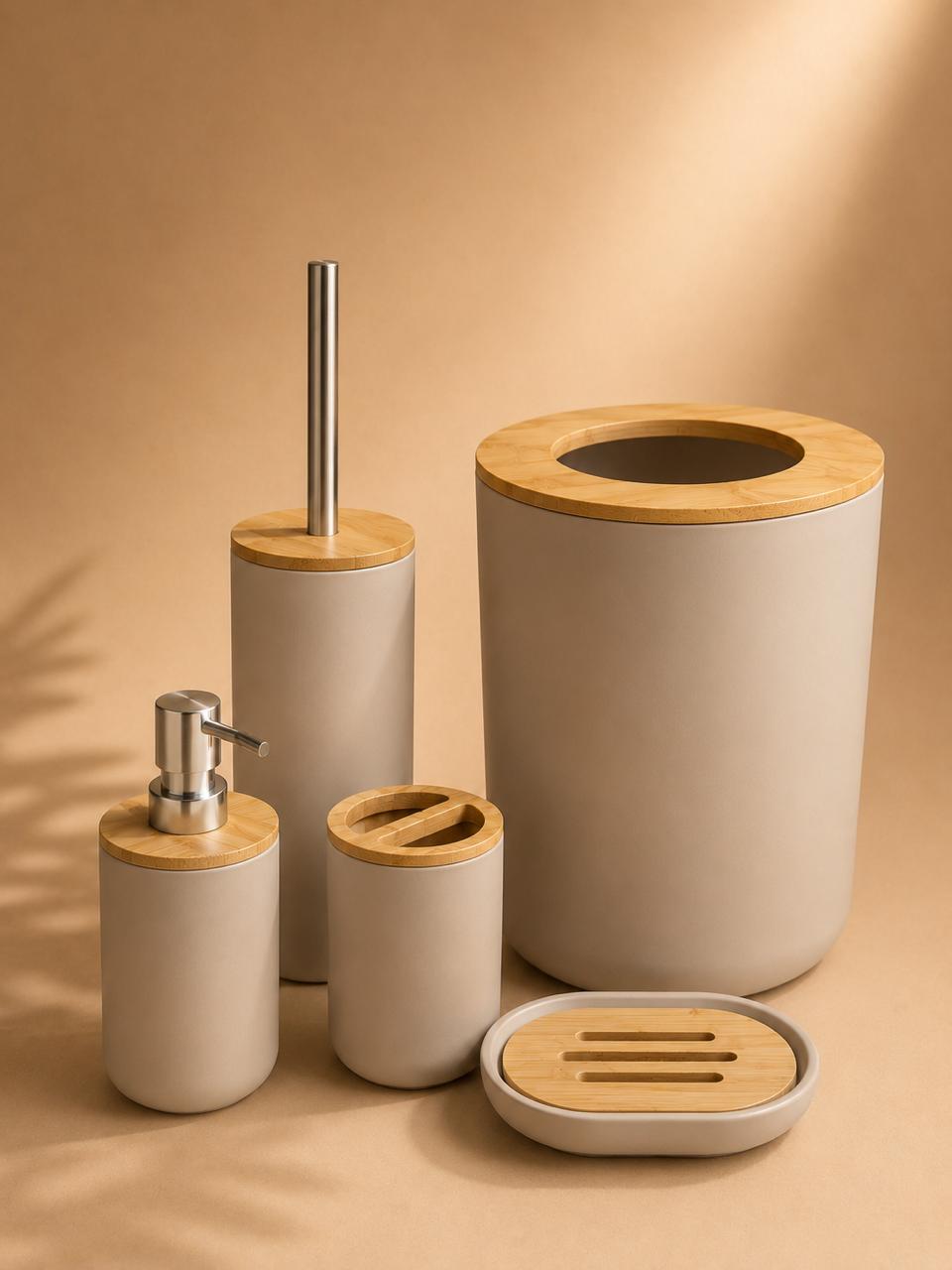 Soft Stone 5Pcs Bathroom Set