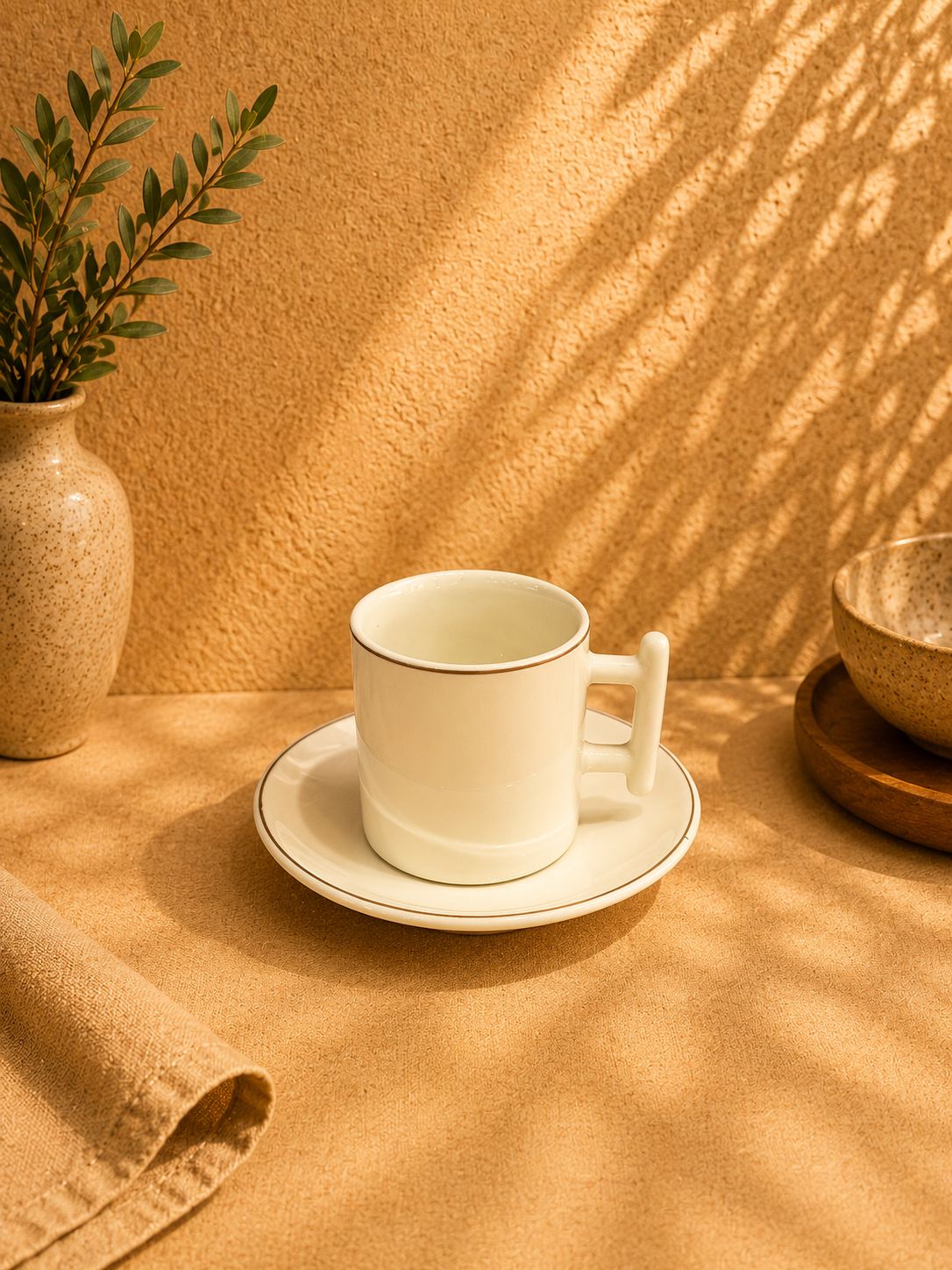 Classic Gold Rim Coffee Set – 6x6