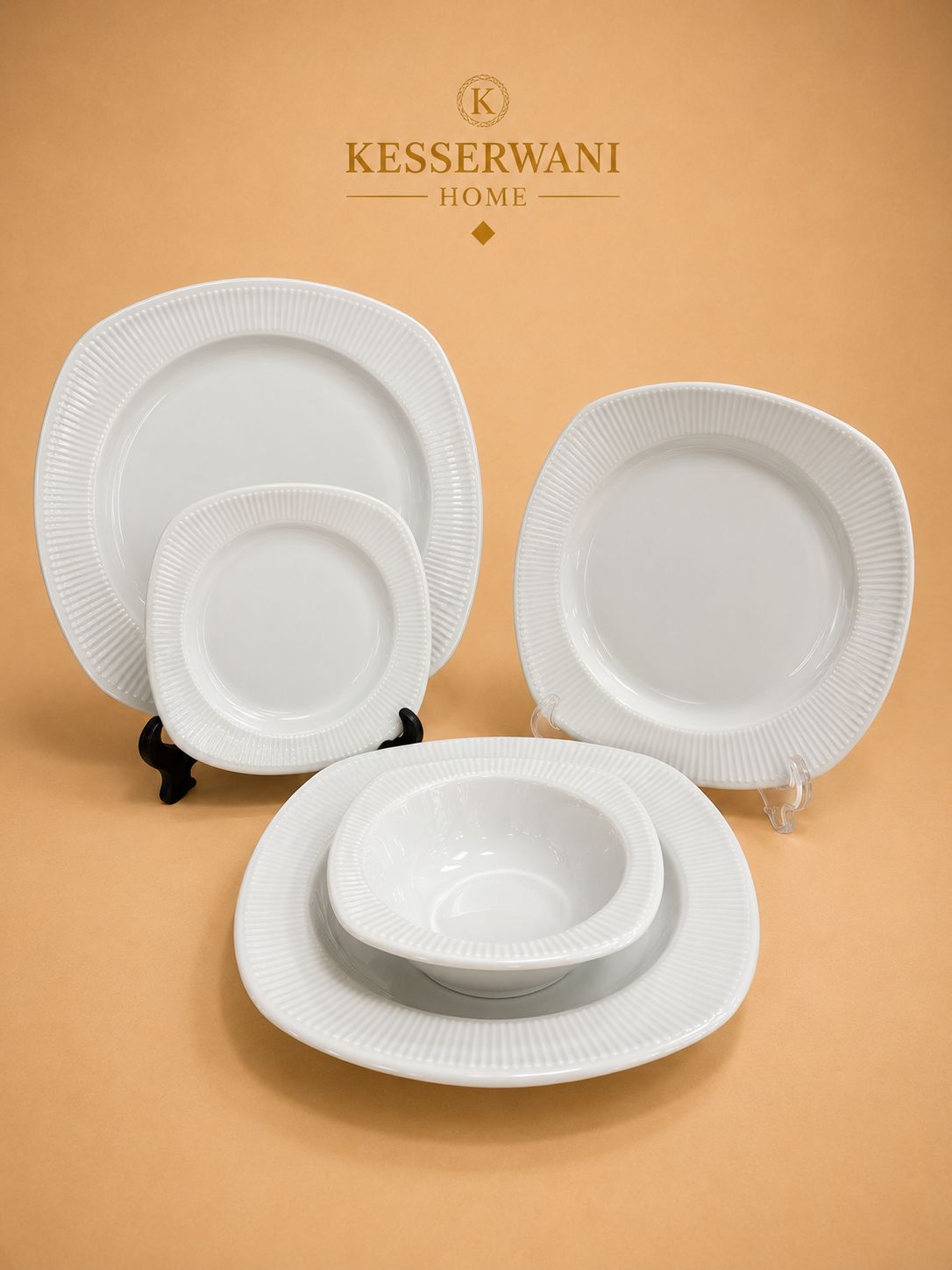 Ivory Elegance 24-Piece Dinner Set