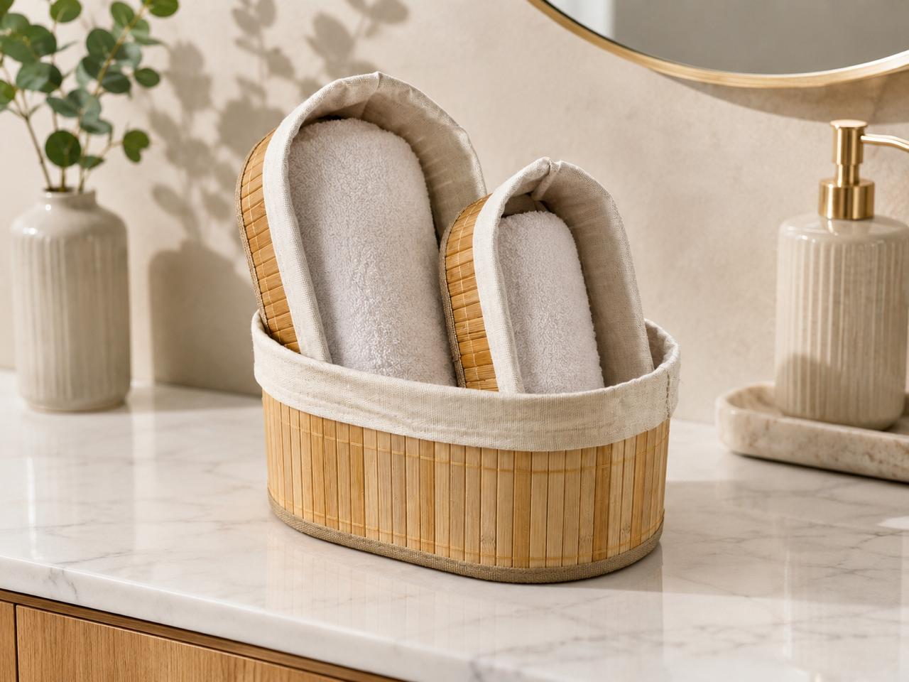 Bamboo Storage Basket Set – 3 Pieces