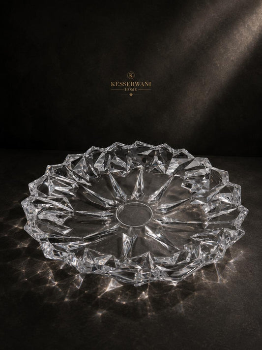 Crystal Petal Serving Tray