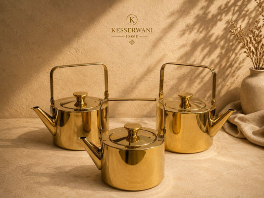 Luxury Gold Stainless Steel Teapot Collection