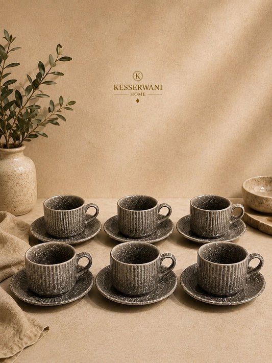 Rustic Stone 6x6-Piece Coffee Set