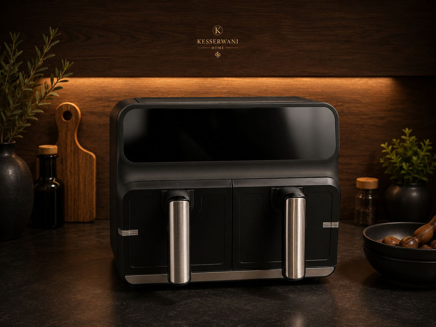 Chrome Italian Dual Zone 8L Air Fryer
