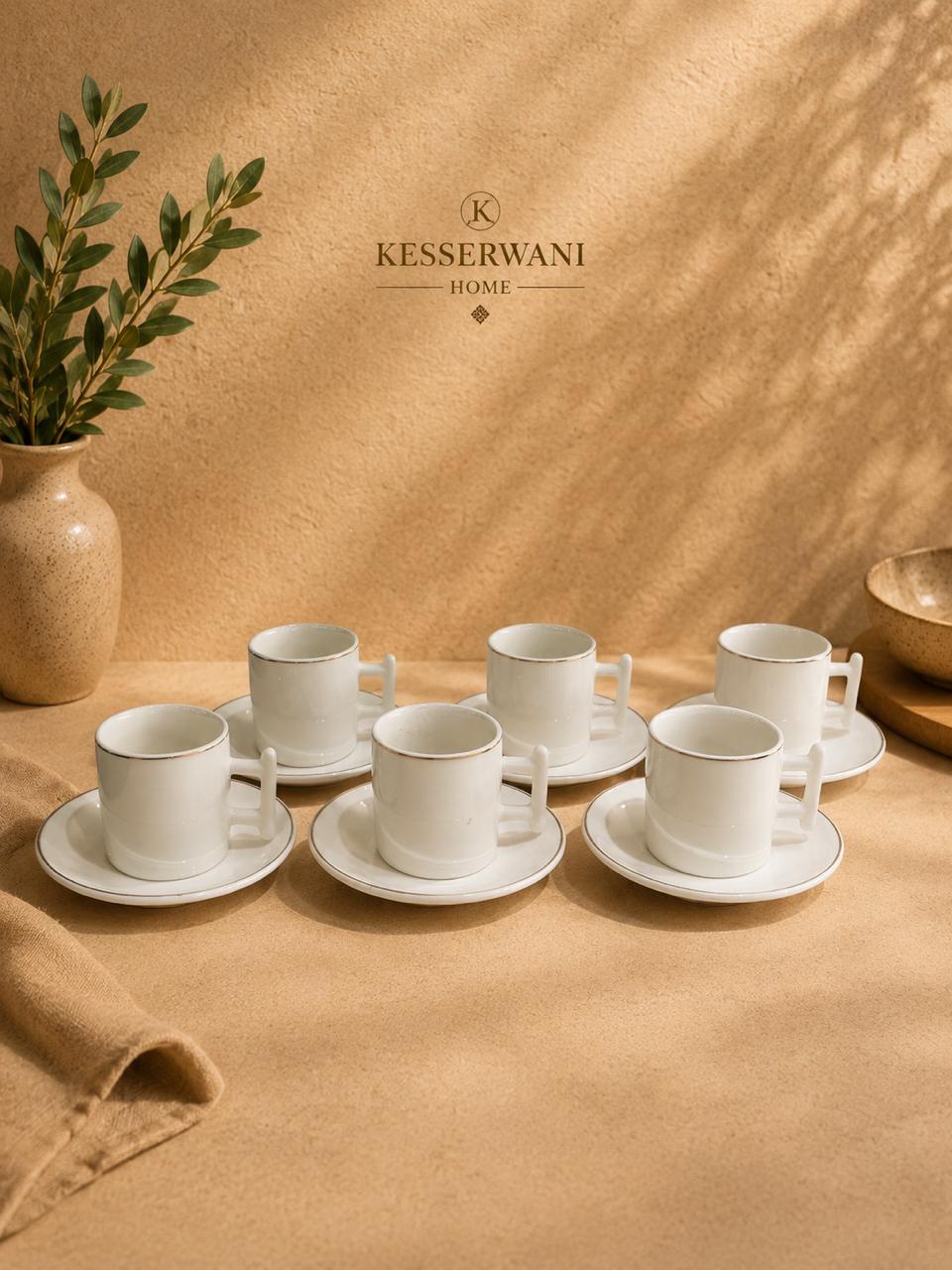 Classic Gold Rim Coffee Set – 6x6