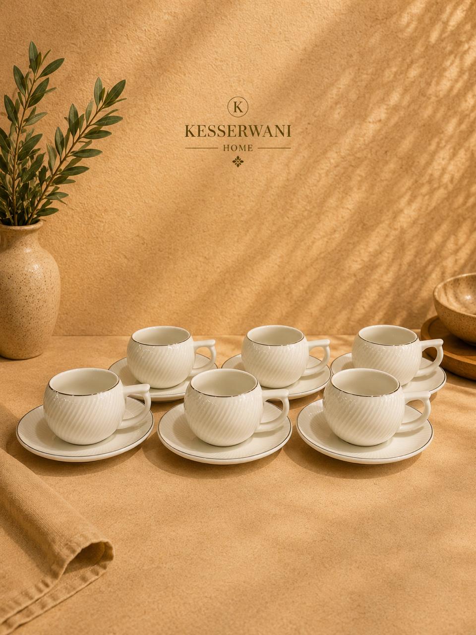Pearl Swirl Gold Coffee Set – 6x6