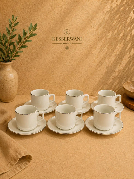 Royal Gold Edge Coffee Set – 6x6