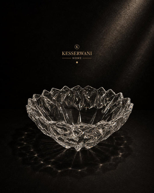 Diamond Cut Crystal Bowl