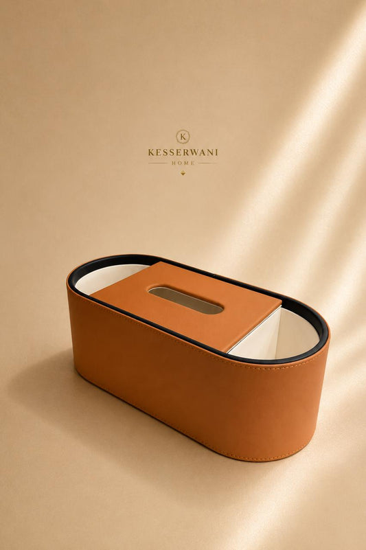 Amber Oval Luxe Tissue Box