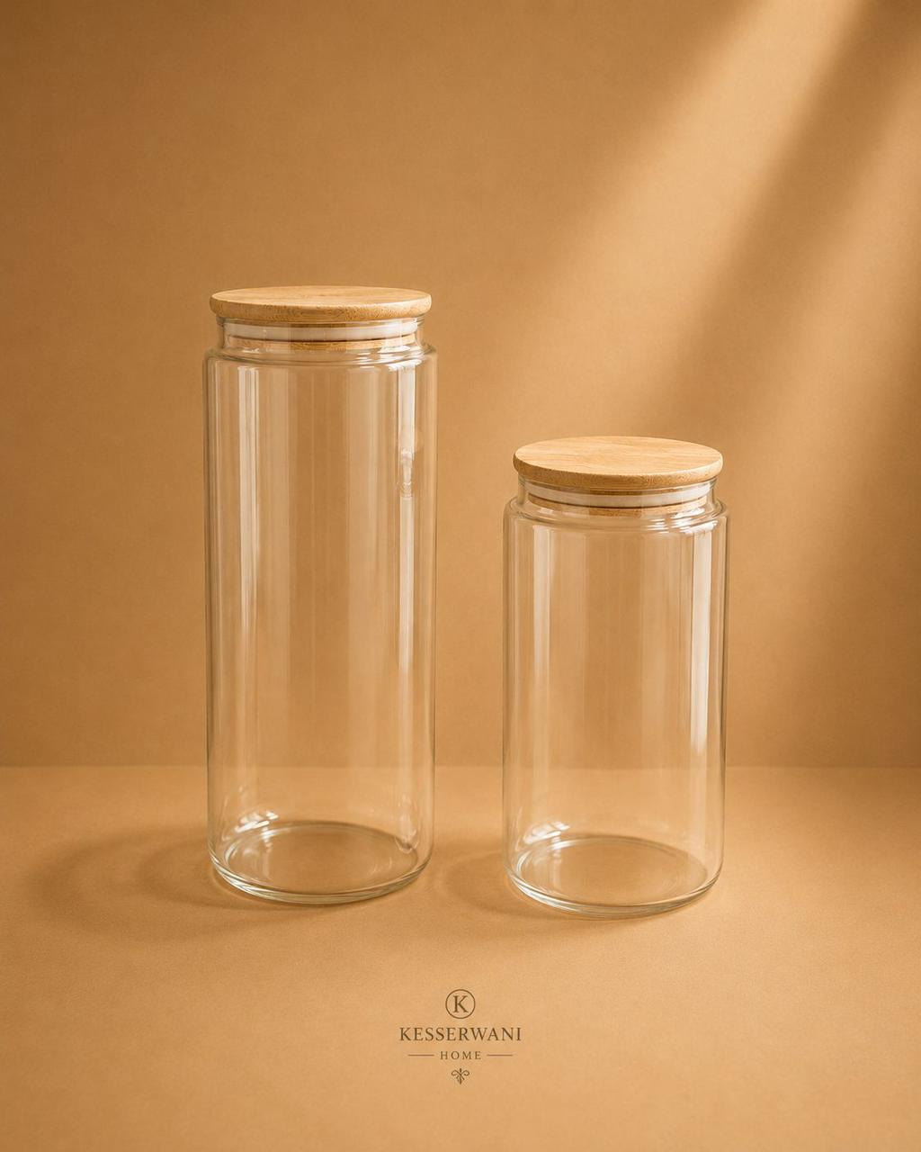 Glass Storage Jar with Bamboo Lid