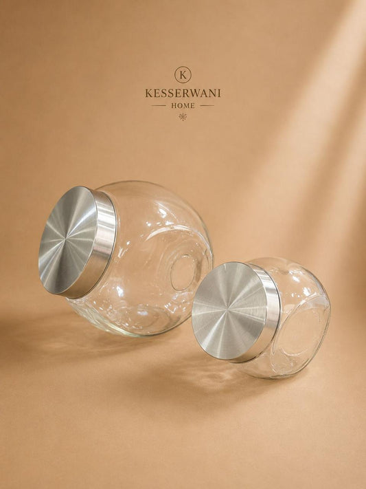 Modern Glass Storage Jar Collection