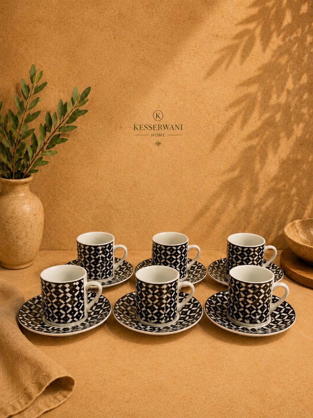 Noir Mosaic Coffee Set