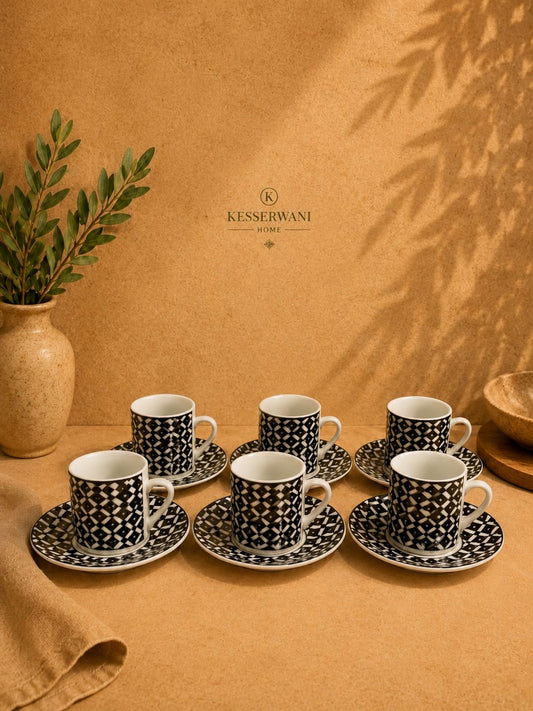 Noir Mosaic Coffee Set