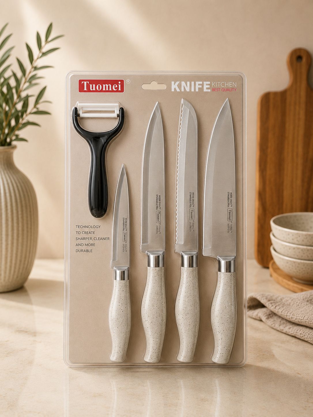 Kitchen Knife & Peeler Set – 6 Pieces