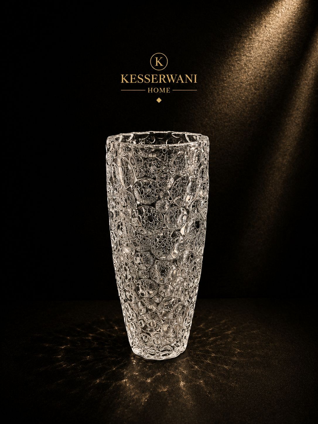 Bubble Crystal Vase – 25cm