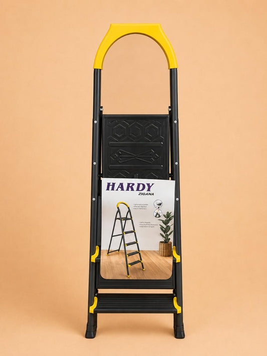 Black Chrome Household Ladder