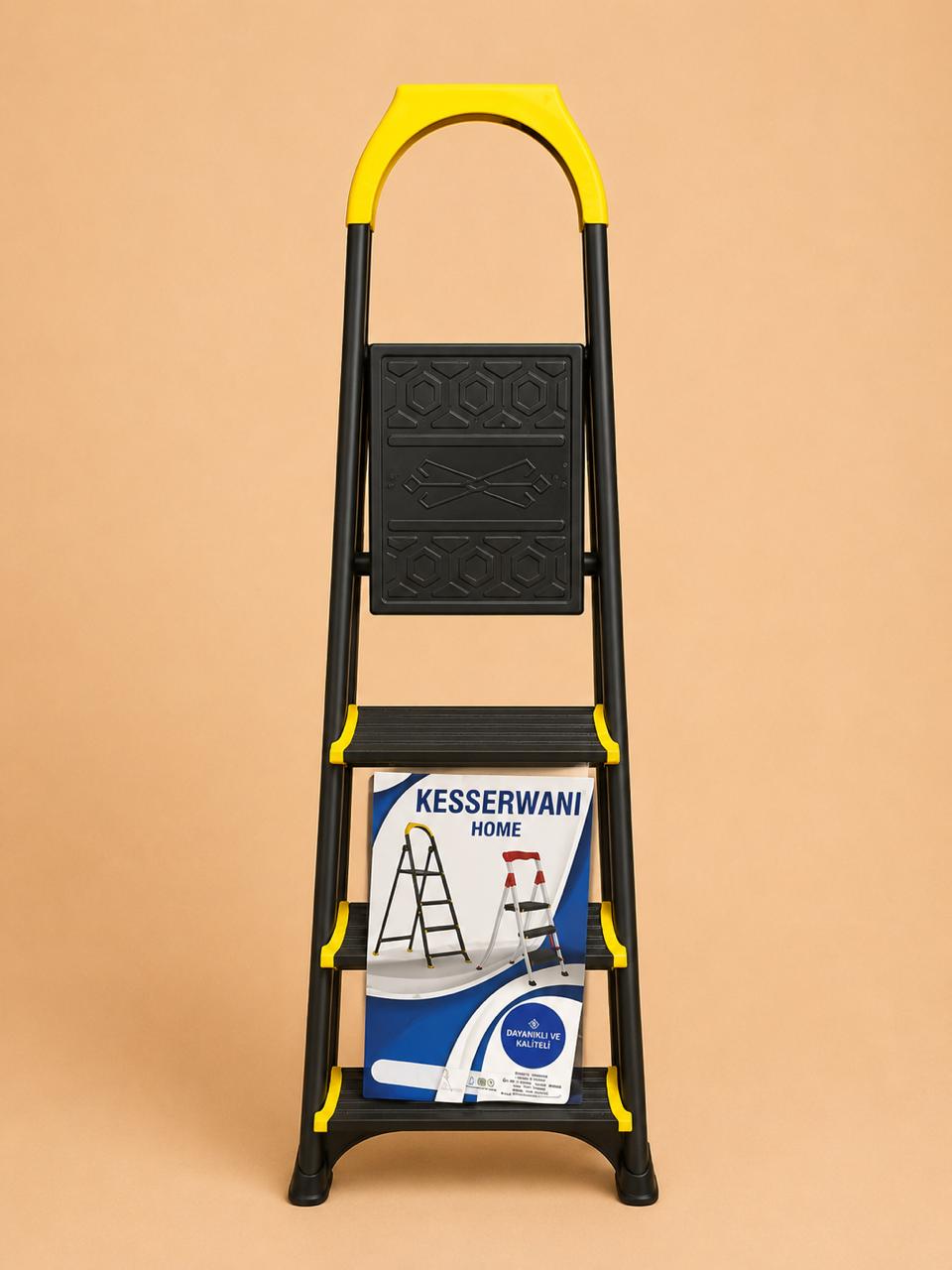 Black Chrome Household Ladder