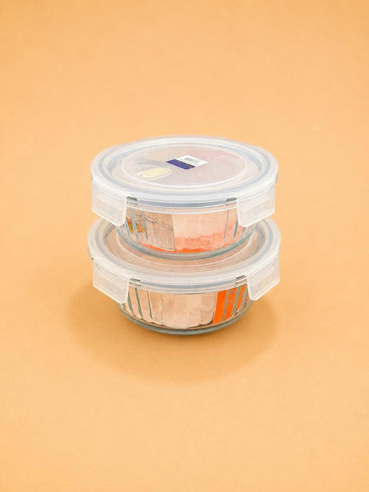 Round Glass Food Storage Container