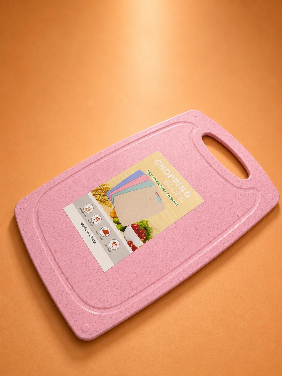 44cm x 28cm Wheat Straw Chopping Board – Pink