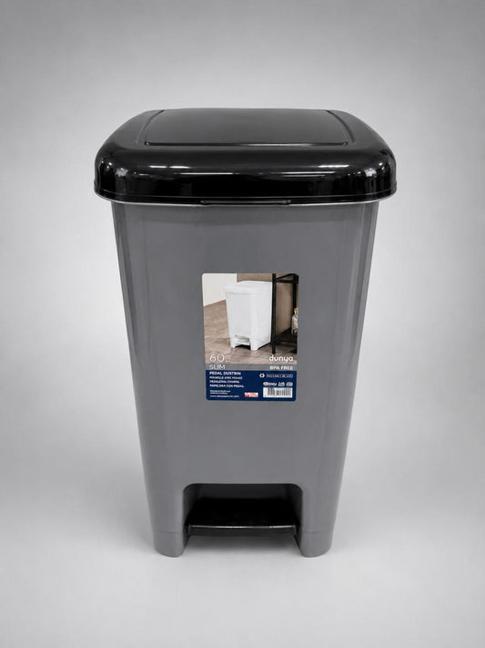 60L Pedal Plastic Bin