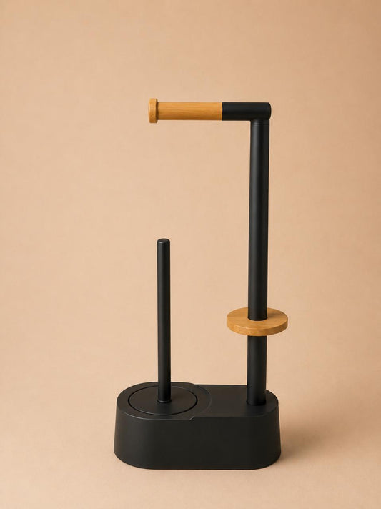 Nordic Bamboo Toilet Paper Holder