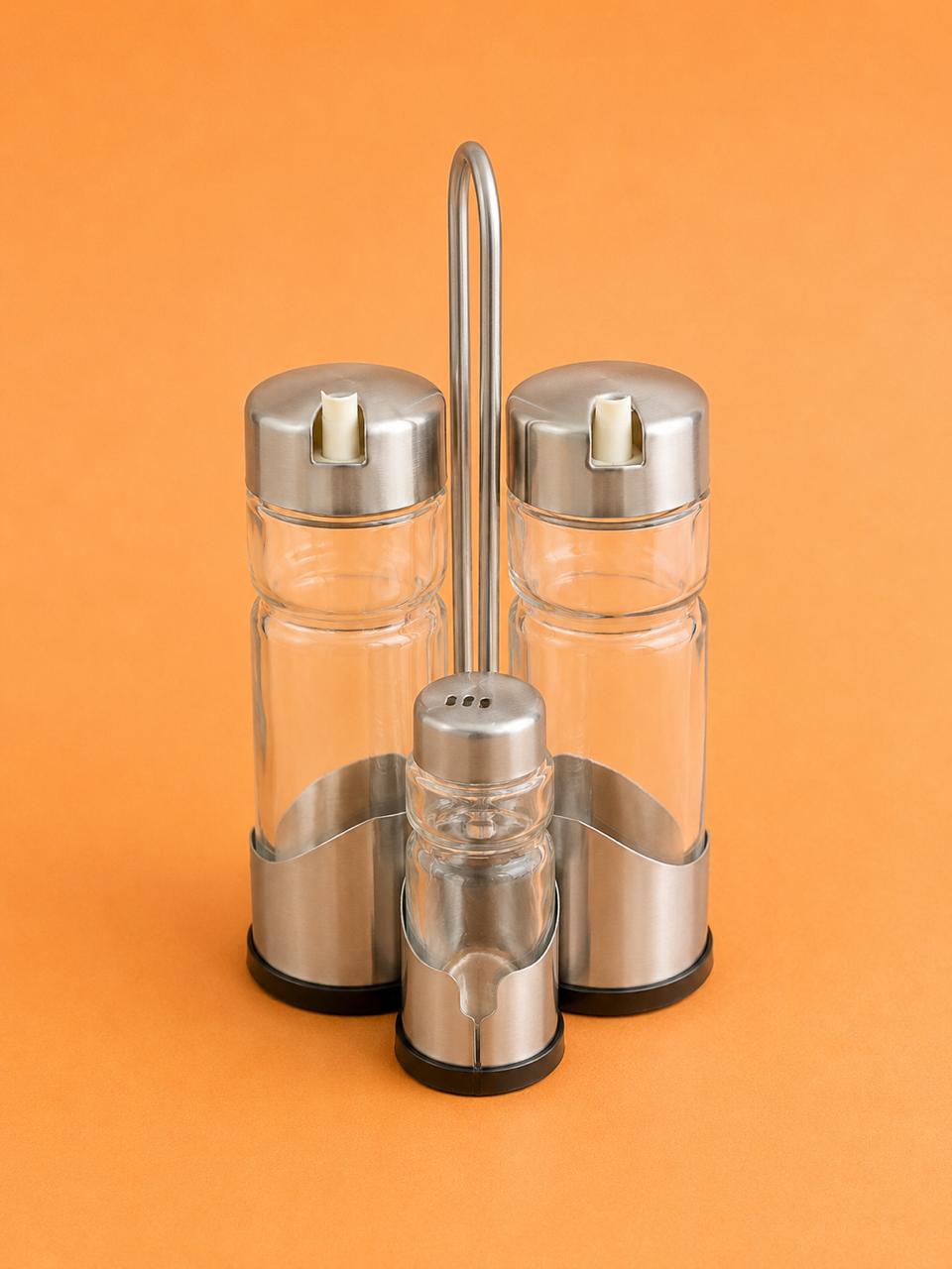 Stainless Steel Condiment Set