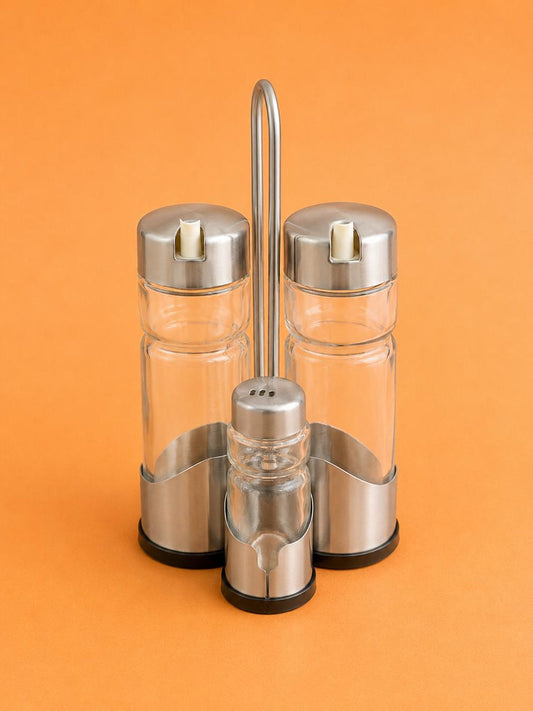 Stainless Steel Condiment Set