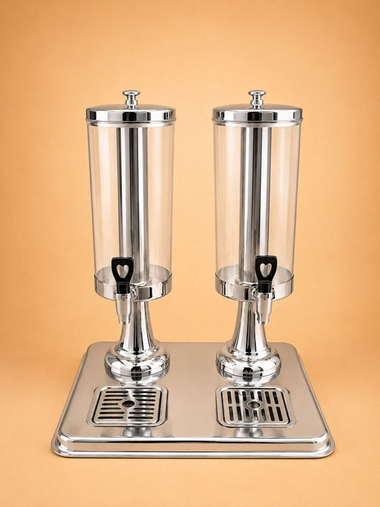 Double Beverage Juice Dispenser – 47cm × 40cm