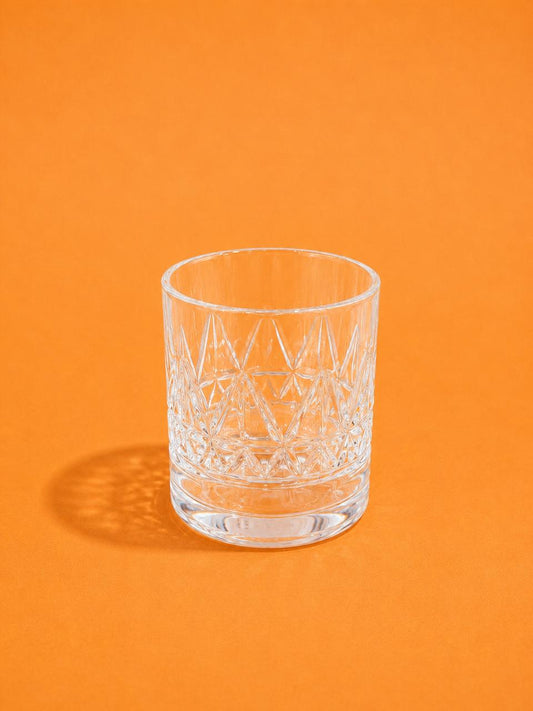 Crystal Pattern Glass Tumbler – 330 ml